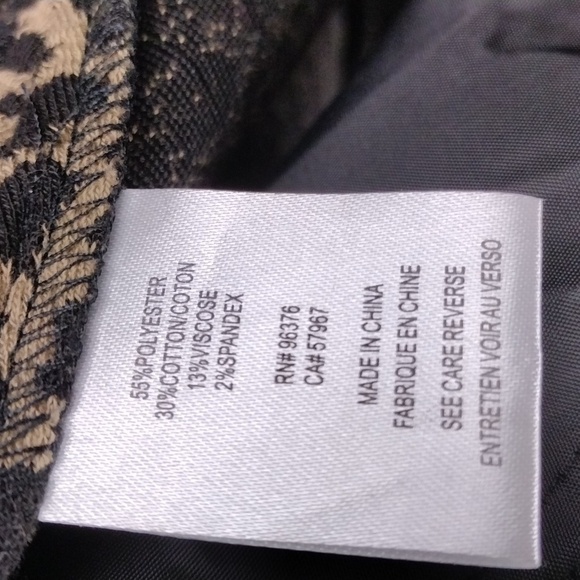 Samuel Dong Tan Black Leopard Print Funnel Neck Long Sleeve Midi Coat Dress - Picture 13 of 15